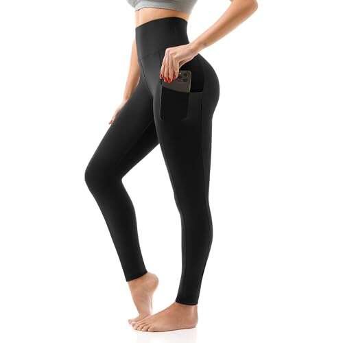 SINOPHANT High Waisted Leggings with Pockets Women, Soft...