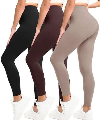 Natural Feelings Buttercloud 3 Pack Leggings for Women High...