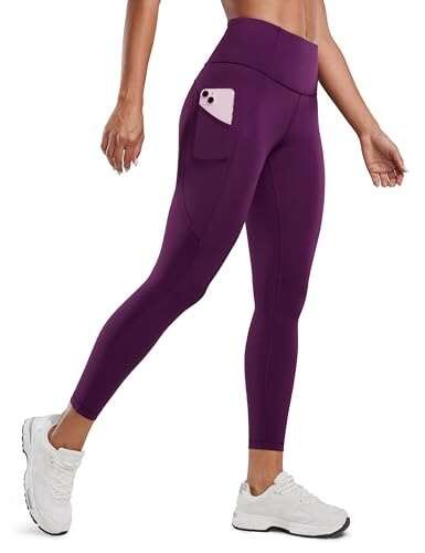 CRZ YOGA Naked Feeling Workout Leggings Pockets 25'' High...
