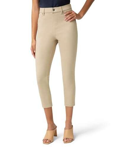 HUE Women's Ultra Soft High Waist Denim Capri Leggings