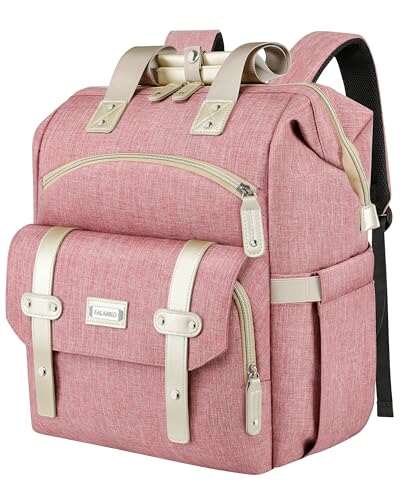 FALANKO Backpack for Women,Wide Open Work Large 15.6 Laptop