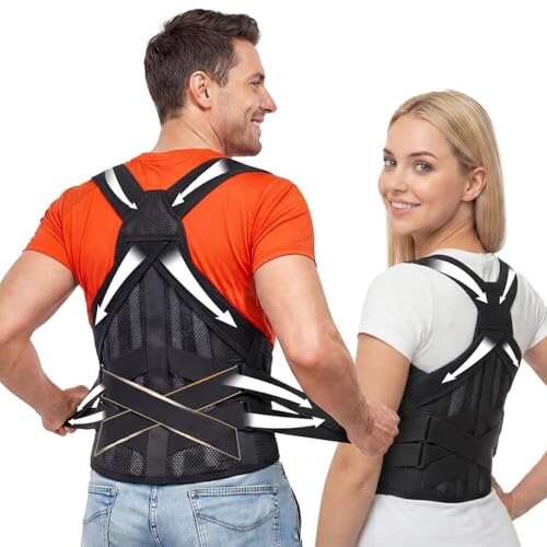 Posture Corrector for Women & Men, Back Brace Lumbar Support