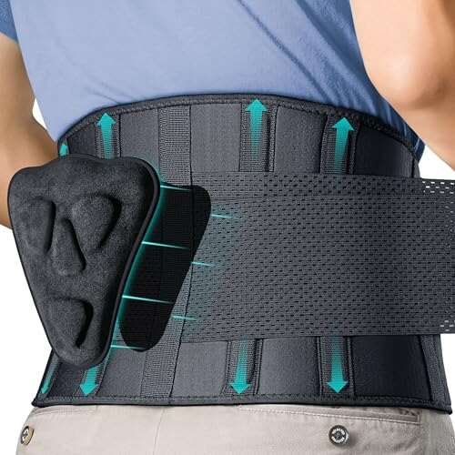 FEATOL Back Brace for Men Lower Back, Lumbar Support Belt