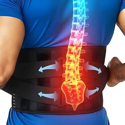 Back Brace for Lower Back Pain Relief with Lumbar Support