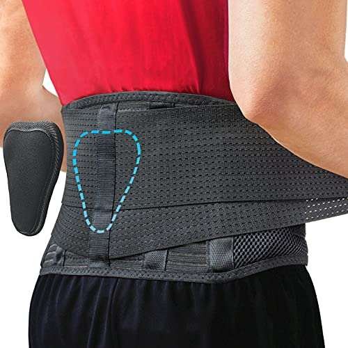 Sparthos Back Brace for Lower Back Pain with Lumbar Support.