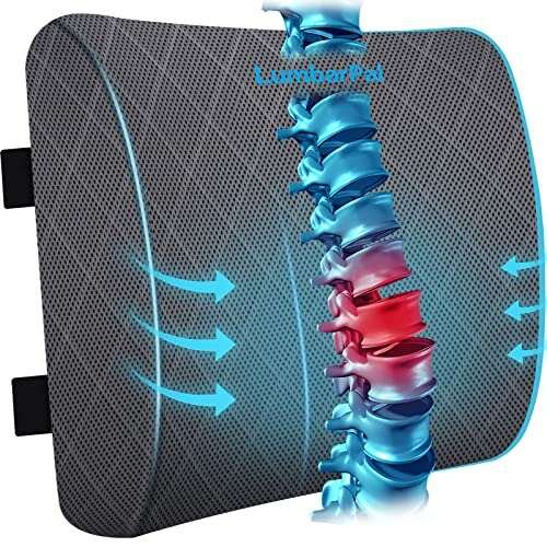 Lumbar Support Pillow for Office Chair Back with Adjustable...