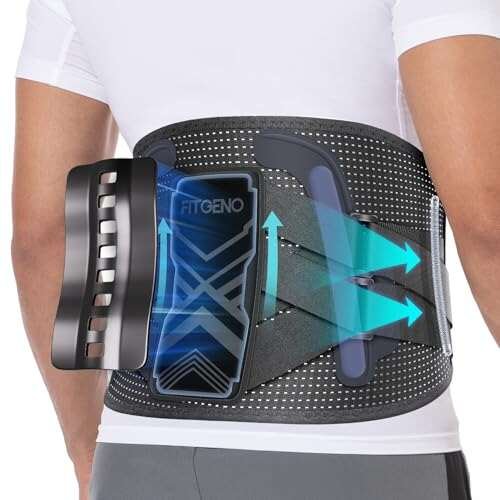 Fit Geno Back Brace for Lower Back Pain Relief and