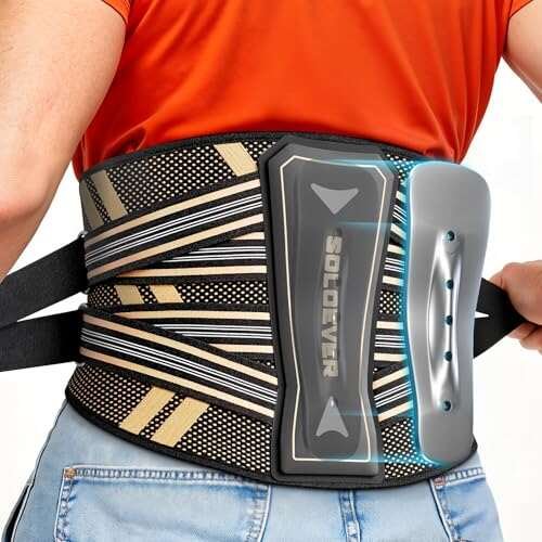 Ultra Breathable Back Brace for Lower Back Pain Relief