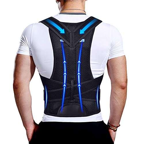 Upgraded Posture Corrector Back Brace for Men and Women with