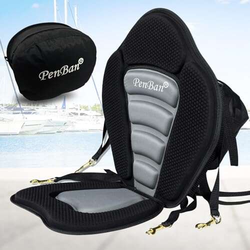 PenBan Universal Deluxe Kayak Seat Cushion with Storage Bag