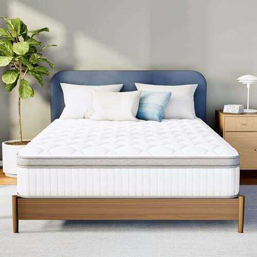 Neo Sleep Queen Size Mattress, 12 Inch Hybrid with Cooling