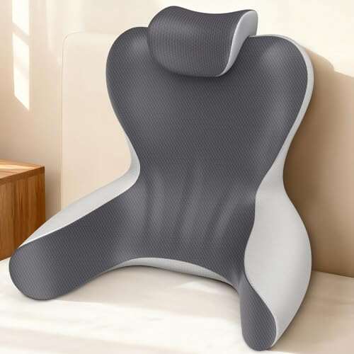 Reading Pillow for Sitting in Bed, 22”H, with Supportive...