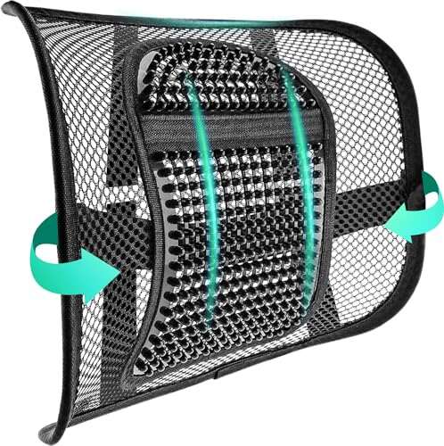 Samyoung Mesh Back Lumbar Support, Back Support Seat Cushion
