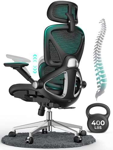 CAPOT Ergonomic Mesh Office Chair, Adjustable Lumbar...