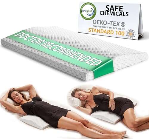 ComfiLife Lumbar Support Pillow for Sleeping Memory Foam...