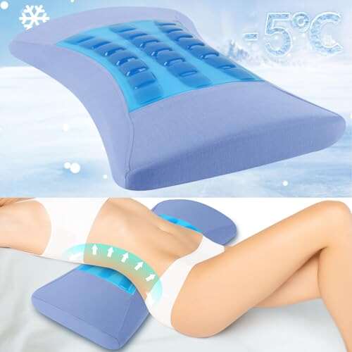 Lumbar Support Pillow for Bed Relief Lower Back Pain.