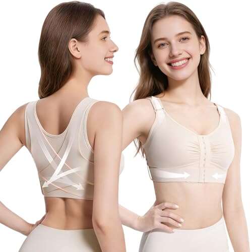 Fit Geno Posture Bra for Women: Wireless Adjustable...