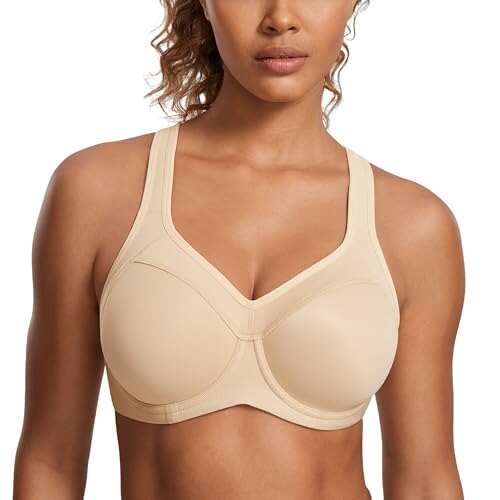 SYROKAN Women's Full Support High Impact Racerback Sports...