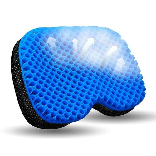NEW-Vi Anti-Slip Kayak Seat Cushion - Waterproof Thick Gel...