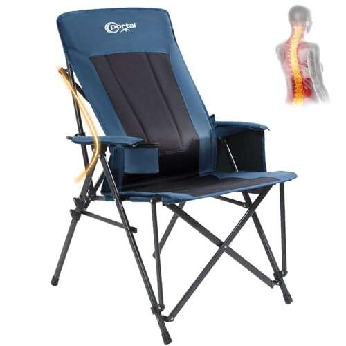 Portal Camping Chair with Lumbar Support for Adults