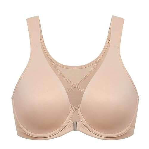 DELIMIRA Women's Front Closure Bras Posture Full Coverage...