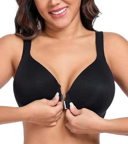DotVol Women's Front Closure Posture Everyday Bra in Plus...
