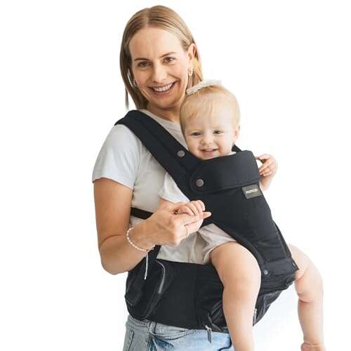 Momcozy Baby Carrier with Hip Seat, 2-in-1 Forward-Facing...