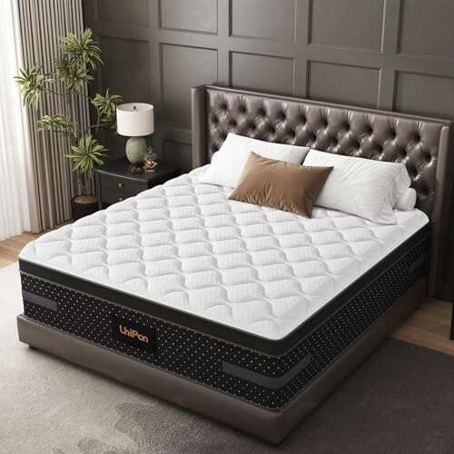 UniPon Extra Firm King Mattress 14 Inch, with Cooling Gel