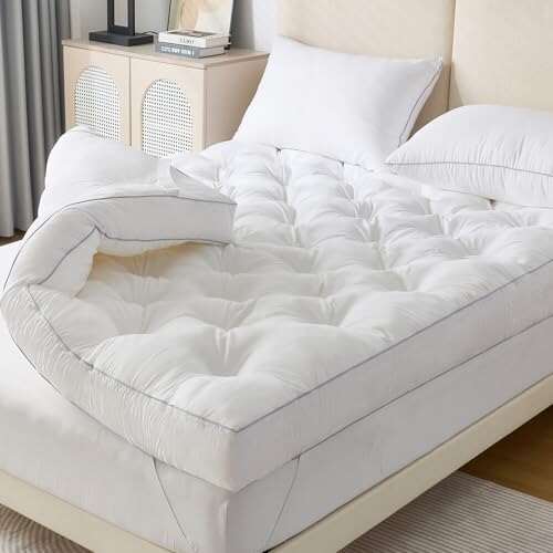 SHOUREN 5 Inch Memory Foam Mattress Topper for Queen Beds