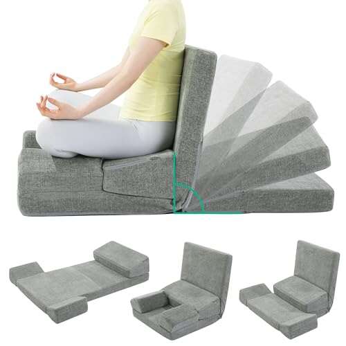 HOMBYS Pro Meditation Cushion Set with Adjustable Support.