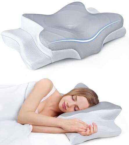 Ultra Pain Relief Cooling Pillow for Neck and Shoulder...