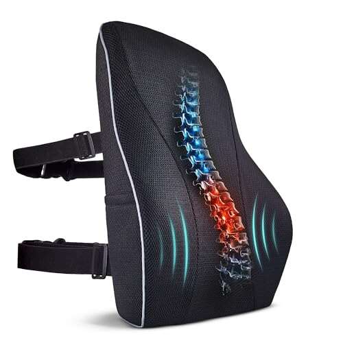 TULARIS Extra Dense Lumbar Pillow with Double Adjustable...