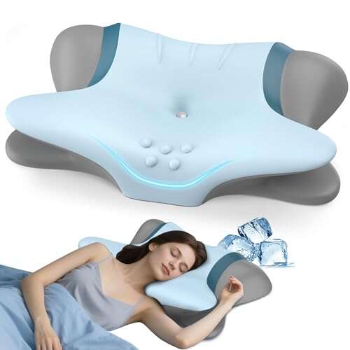 Cervical Neck Pillow for Pain Relief - Ergonomic Memory Foam