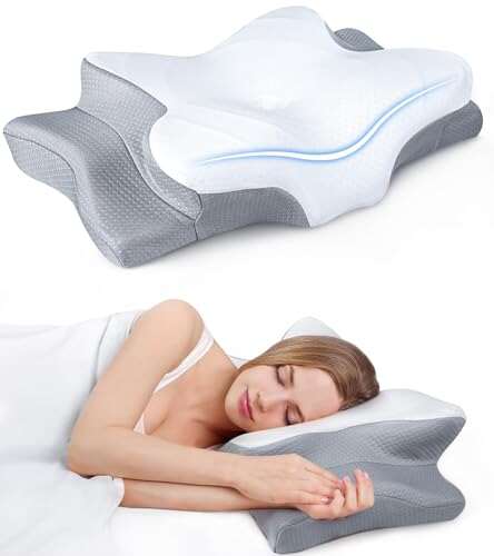 Ultra Pain Relief Cooling Pillow for Neck Support, an...