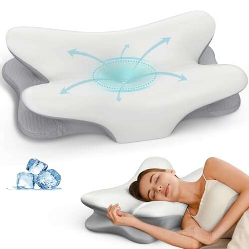 Cervical Neck Pillow for Pain Relief - Ergonomic Memory Foam