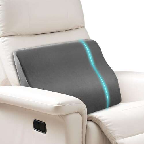 Lumbar Support Pillow for Recliner,Large Memory Foam Back...