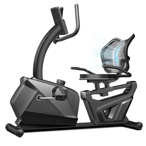CURSOR FITNESS Recumbent Exercise Bike, Quiet Recumbent...