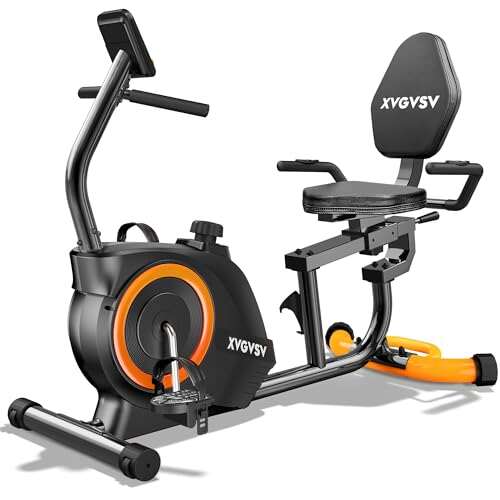 Recumbent Exercise Bike for Home Use, Quiet with LCD Display