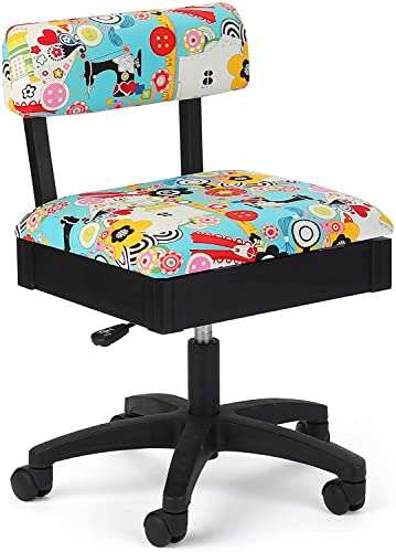 Arrow Sewing H6880 Adjustable Height Hydraulic Sewing Chair...