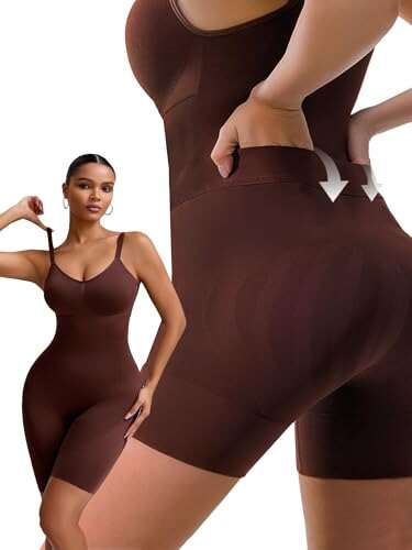 Tupirel Bathroom Friendly Shapewear Bodysuit Shorts for...