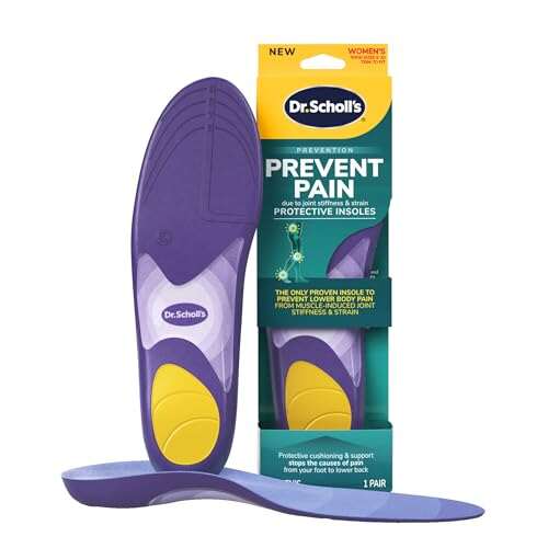 Dr. Scholl’s Prevent Pain Insoles for Women, Size 6-10.