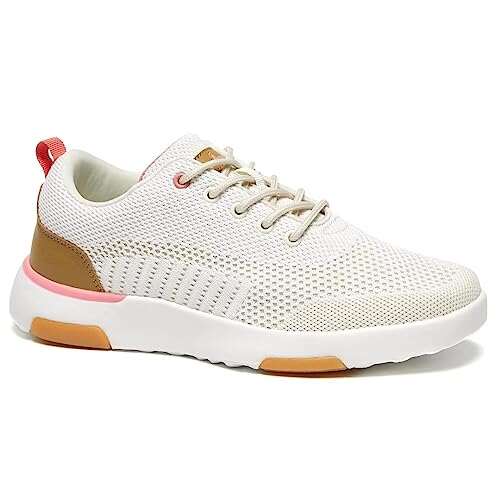Women's Orthopedic Walking Shoes with Arch Support: Beige...