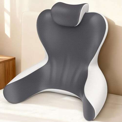 Reading Pillow for Sitting in Bed, 22”H with Arms