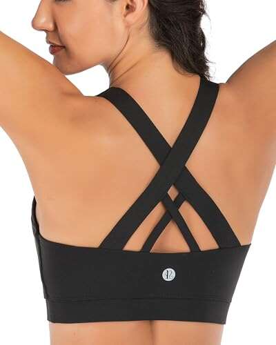RUNNING GIRL Sports Bra for Women, Criss-Cross Back with...
