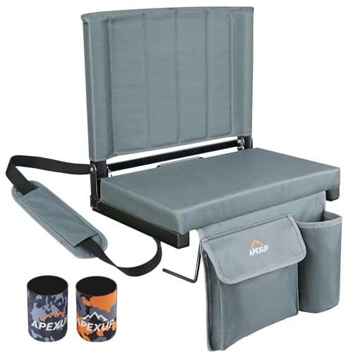 APEXUP Stadium Seats with Back Support, Portable with...