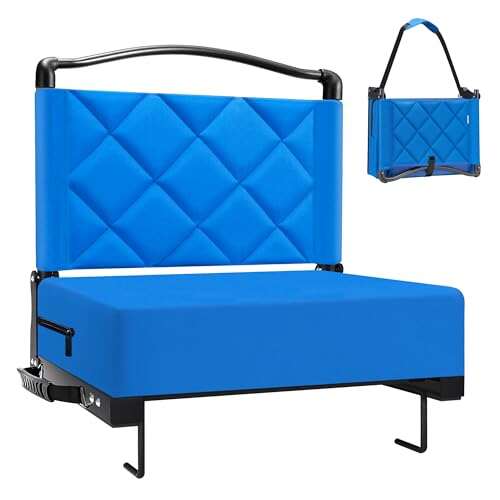 Kaganoon Stadium Seats with Back Support Cushion, Portable...