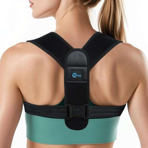 GROKIE Posture Corrector for Women and Men – Adjustable Back