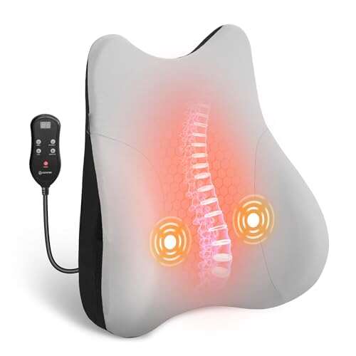 COMFIER Lumbar Support Pillow for Office Chair, Heated with...