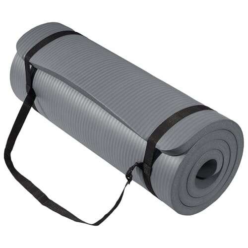 Yoga Mat 1-Inch Extra Thick High-Density Exercise Non-Slip,...