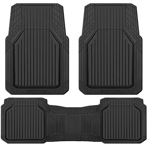 CAR PASS Heavy Duty Rubber Floor Mats Universal All Weather
